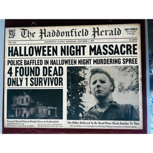 Michael Myers The Haddonfield Herald Sign